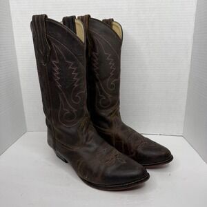 Smoky Mountain Boots Cowboy Boots Women's 8 D Brown Leather Pink Accents 733664